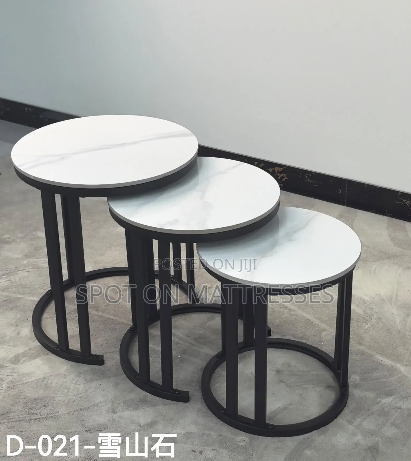3 in 1 Executive Pure Marble Top Nesting Tables. Nationwide Delivery!