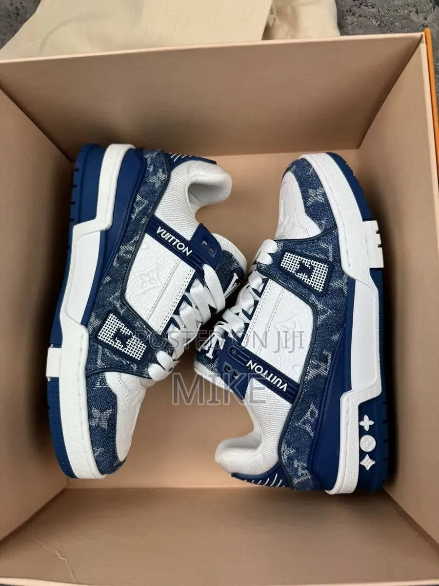 Louis Vuitton Denim Blue Sneaker Sizes 39-45