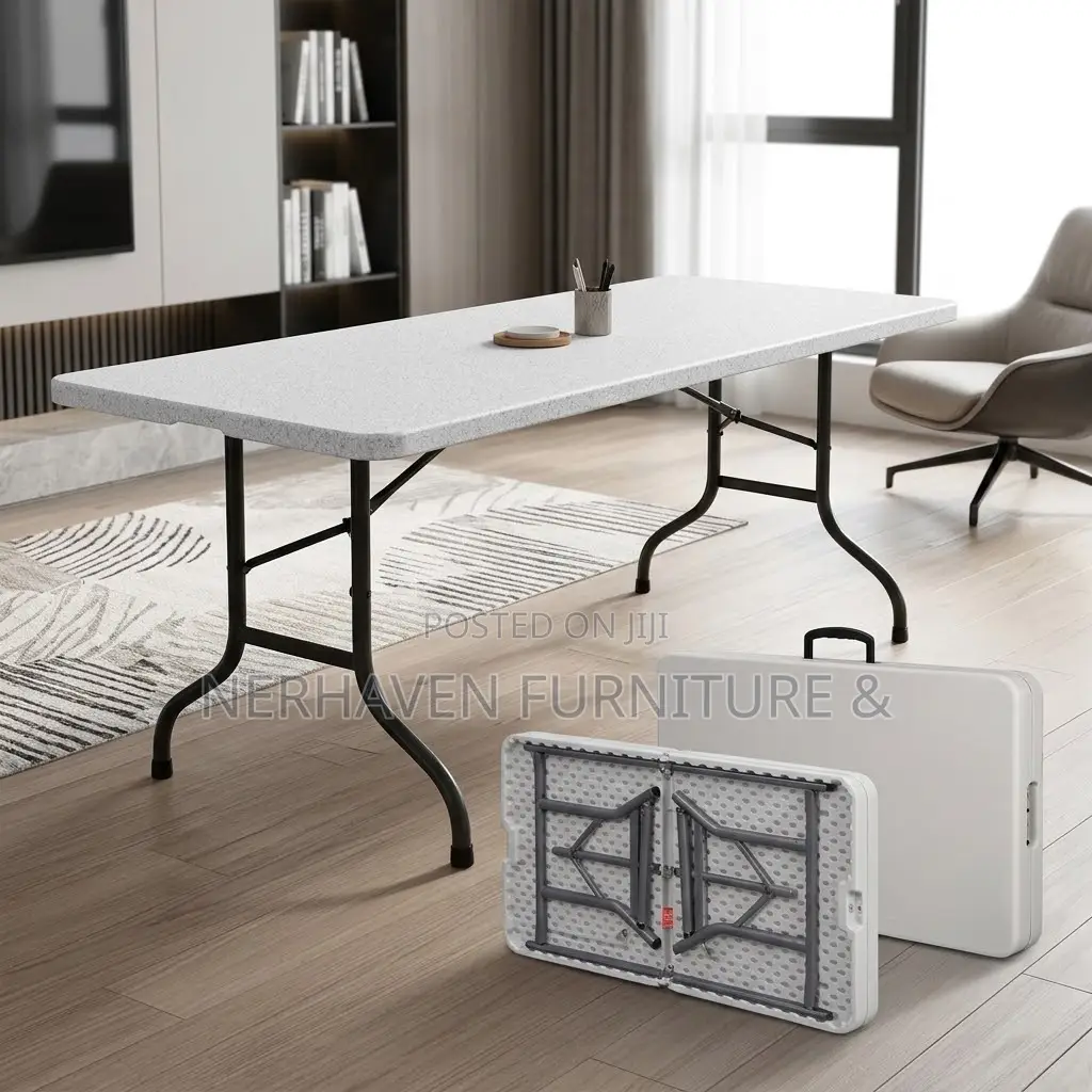 Foldable Plastic Table – Portable & Space-Saving Table