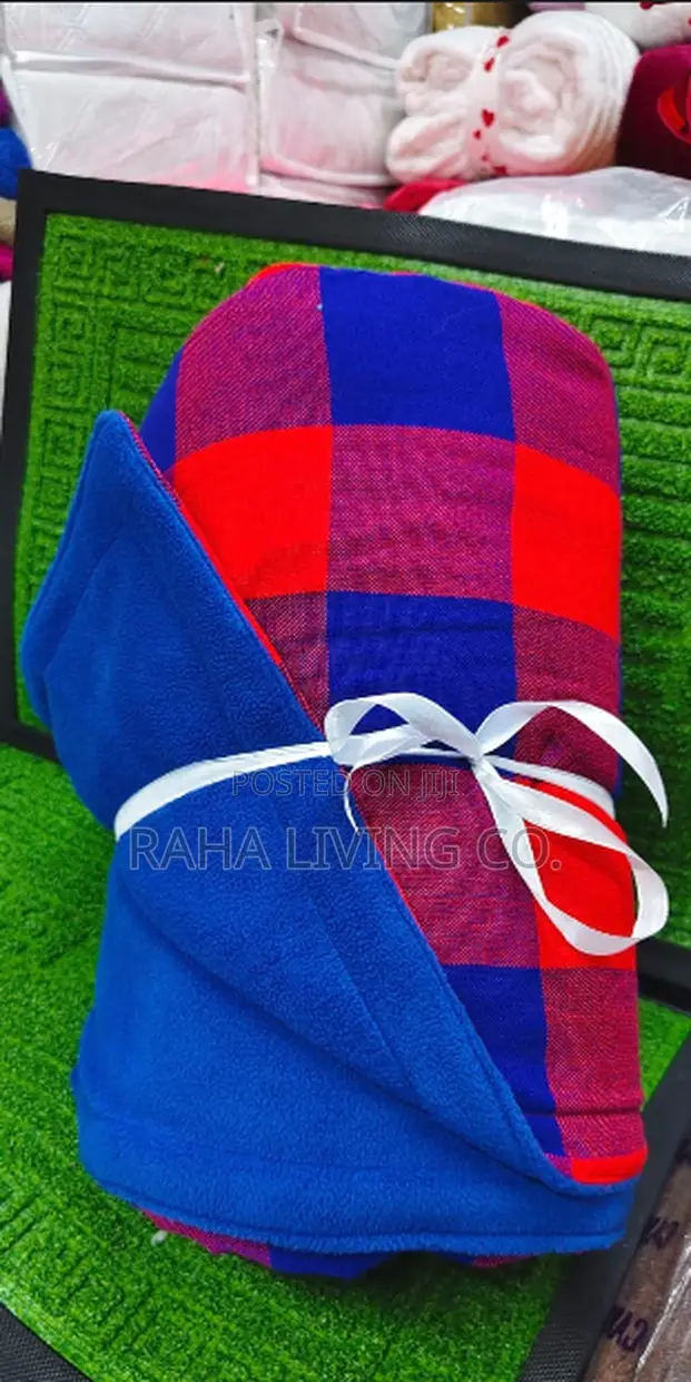 Heavy Fleece Masai Shuka Blanket | 150x200cm | Checked | 4 Colours