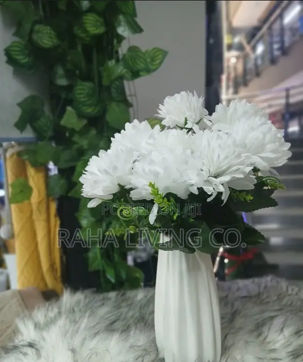 Artificial Flowers With Vase | Pink White Yellow | Home Décor