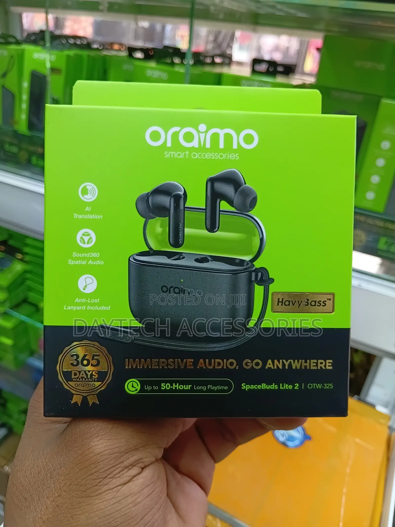 Oraimo SpaceBuds Lite 2 OTW-325 Earbuds - Black