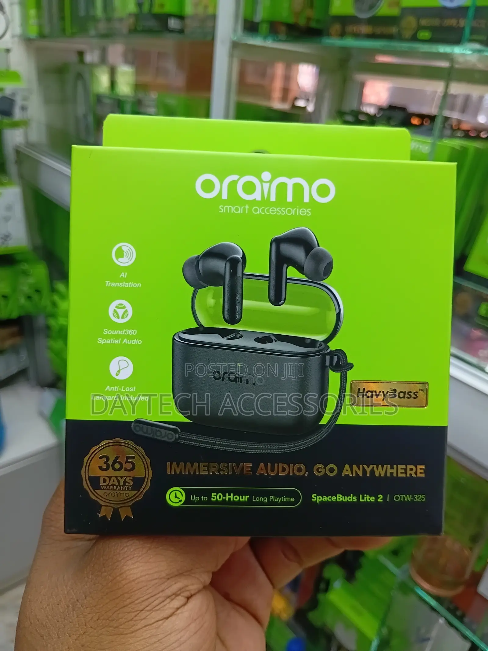 Oraimo SpaceBuds Lite 2 OTW-325 Earbuds - Black