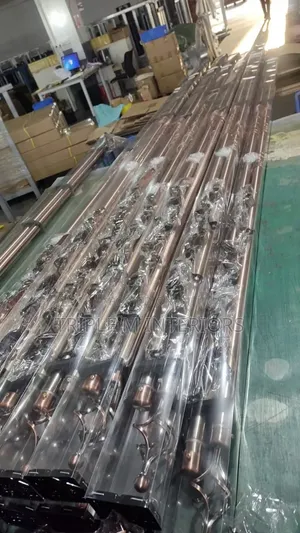 Bronze Adjustable 2-Meter Double Curtain Rod Set