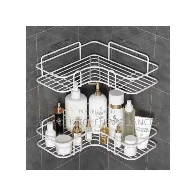Cornershelf-Bathroom/Toilet Corner Shelf Organizer With Sticker