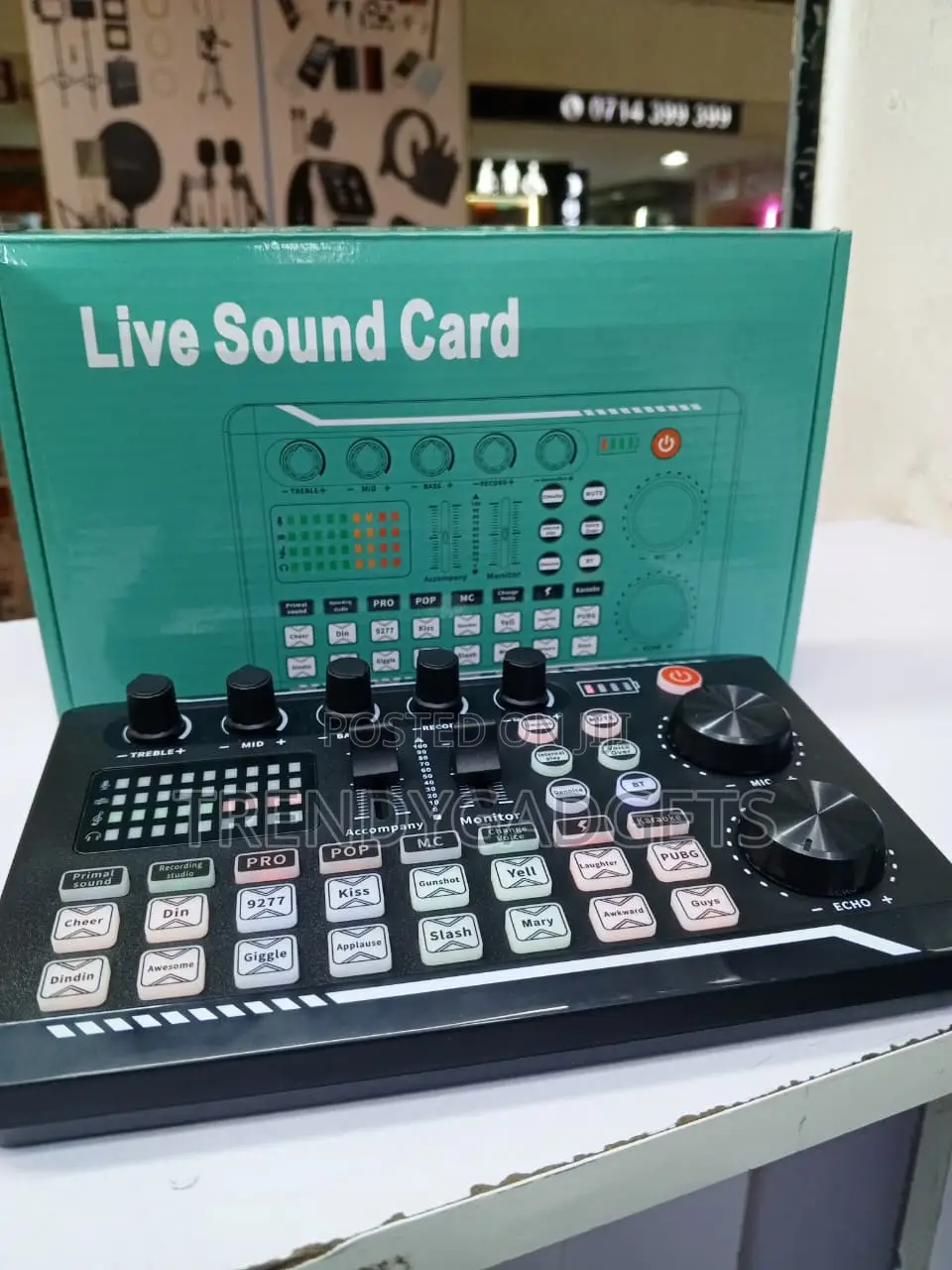 F998 Live Sound Card Audio Mixer With Bluetooth & Voice Effects
