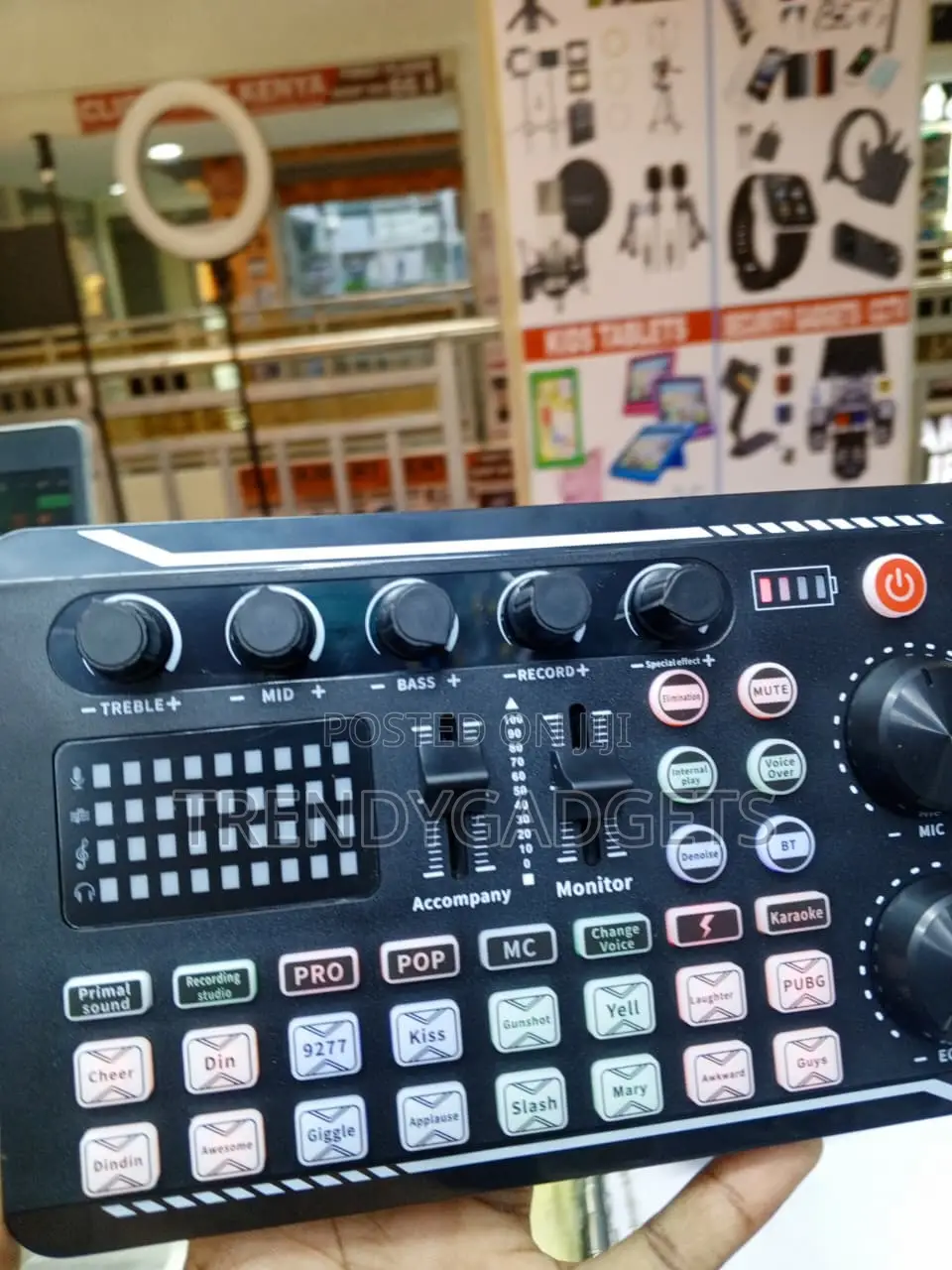 F998 USB-C Audio Mixer Sound Card for TikTok & Live Streaming