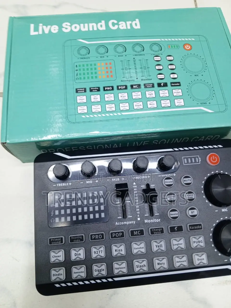F998 Live Sound Card Audio Mixer for TikTok & YouTube Streaming