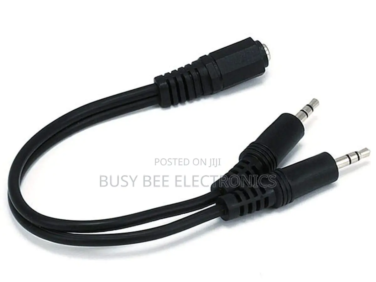 3.5mm 2-Male to 1-Female Audio Splitter Cable