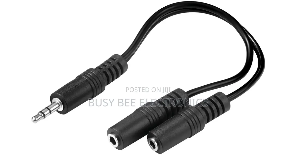 3.5mm 2-Male to 1-Female Audio Splitter Cable