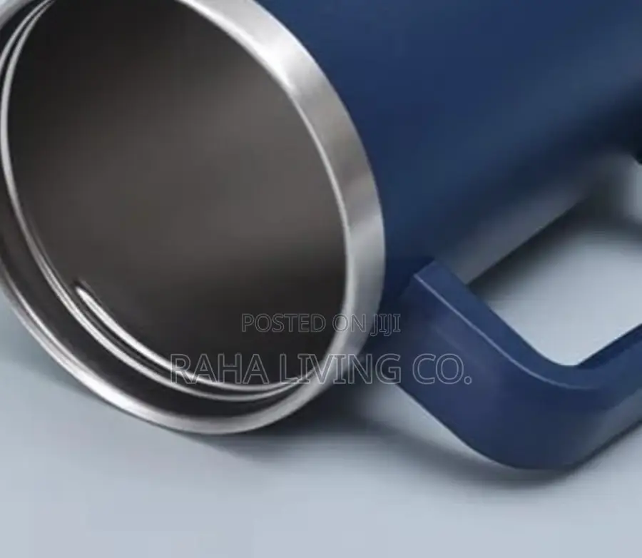 1200ml Insulated Stainless Steel Tumbler | Handle Mug With Straw | 2 C