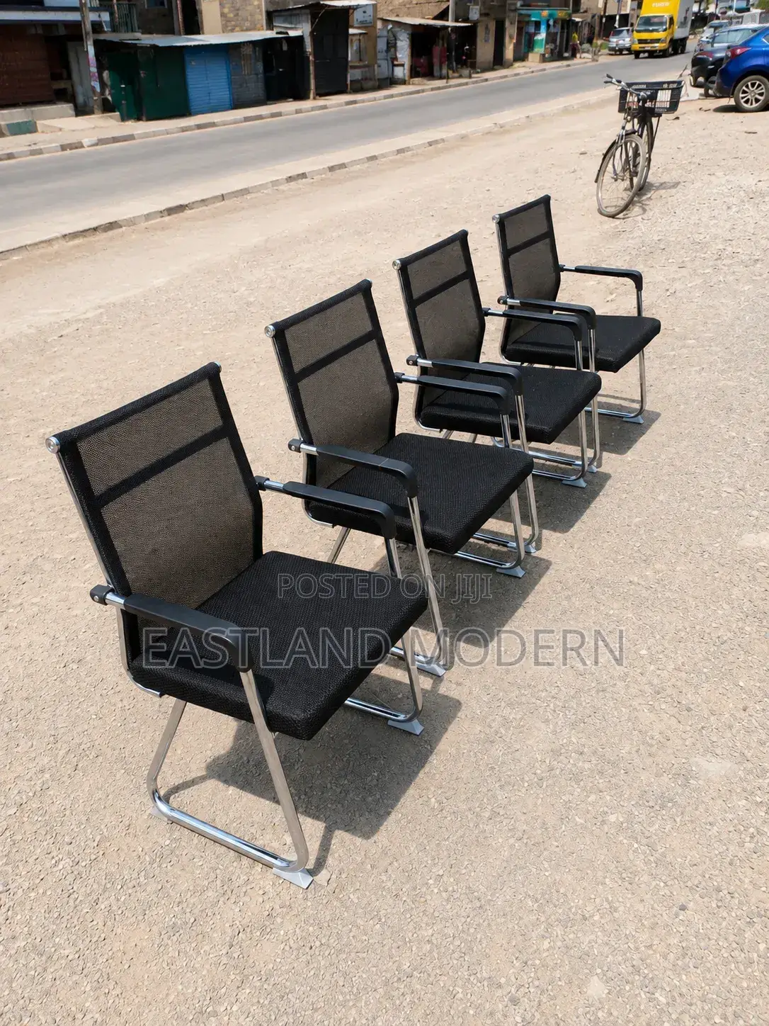Stackable Waiting Chairs – Black Office Visitor Chairs