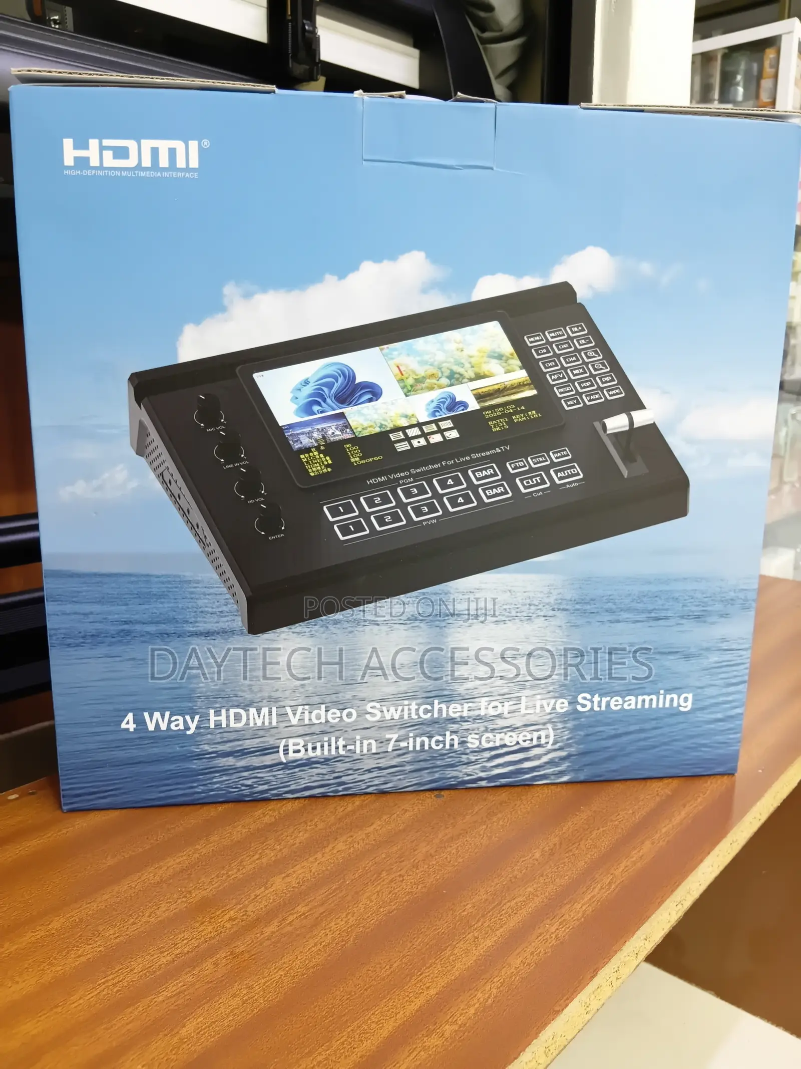4-Way HDMI Video Switcher Designed for Live Streaming.