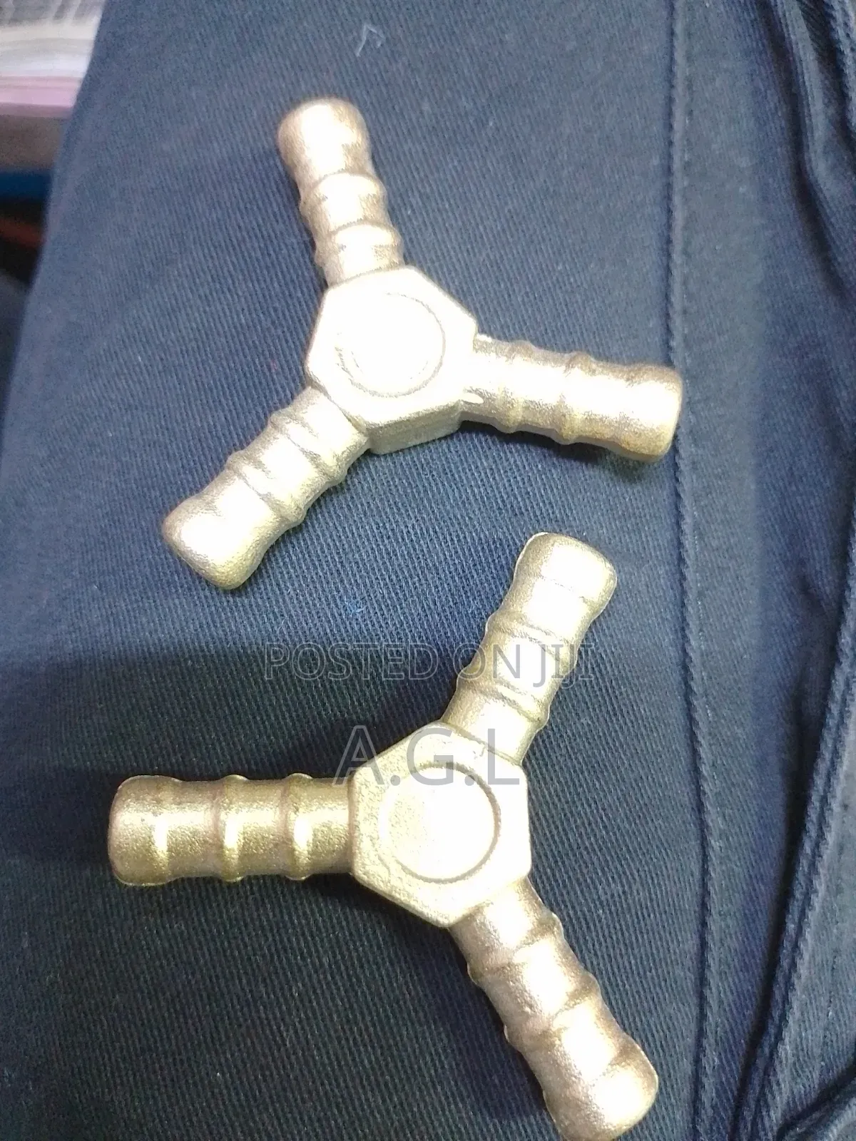 Brass Three Way Hose Connector