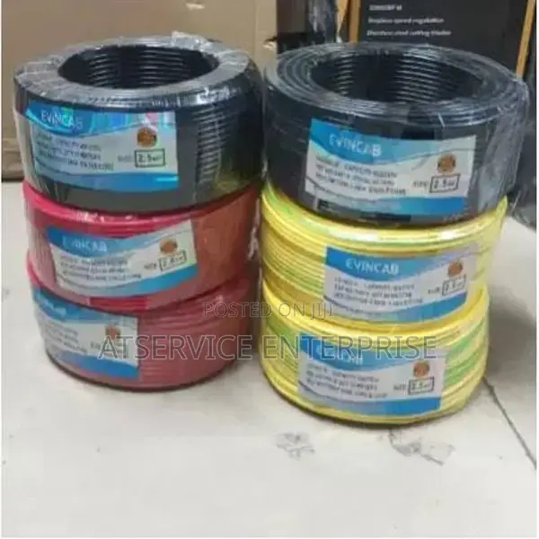 EVINCAB 2.5mm Single Core Electric Cable – 90 Meters