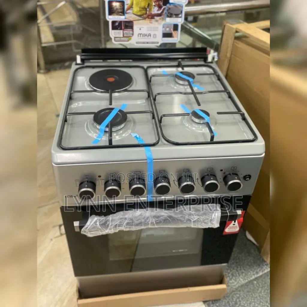 Mika Standing Cooker 58*58 3+1 Rapid Hot Plate, MST58U31E3SBEM