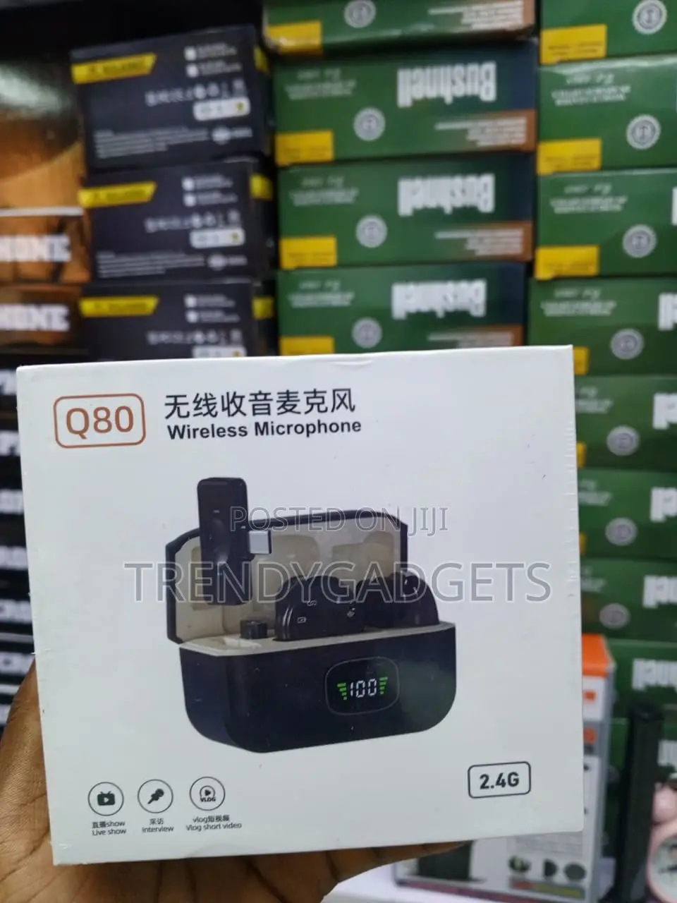 2 in 1 Wireless Microphone for Android iPhone TikTok YouTube