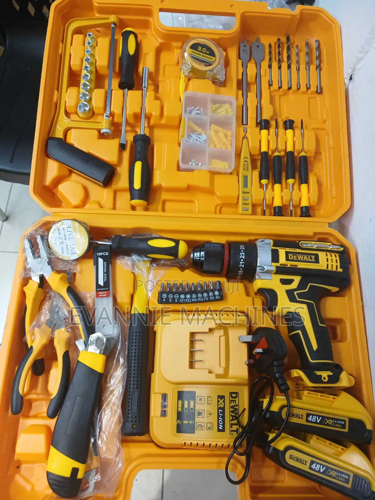 48V Cordless Hammer Drill Toolset