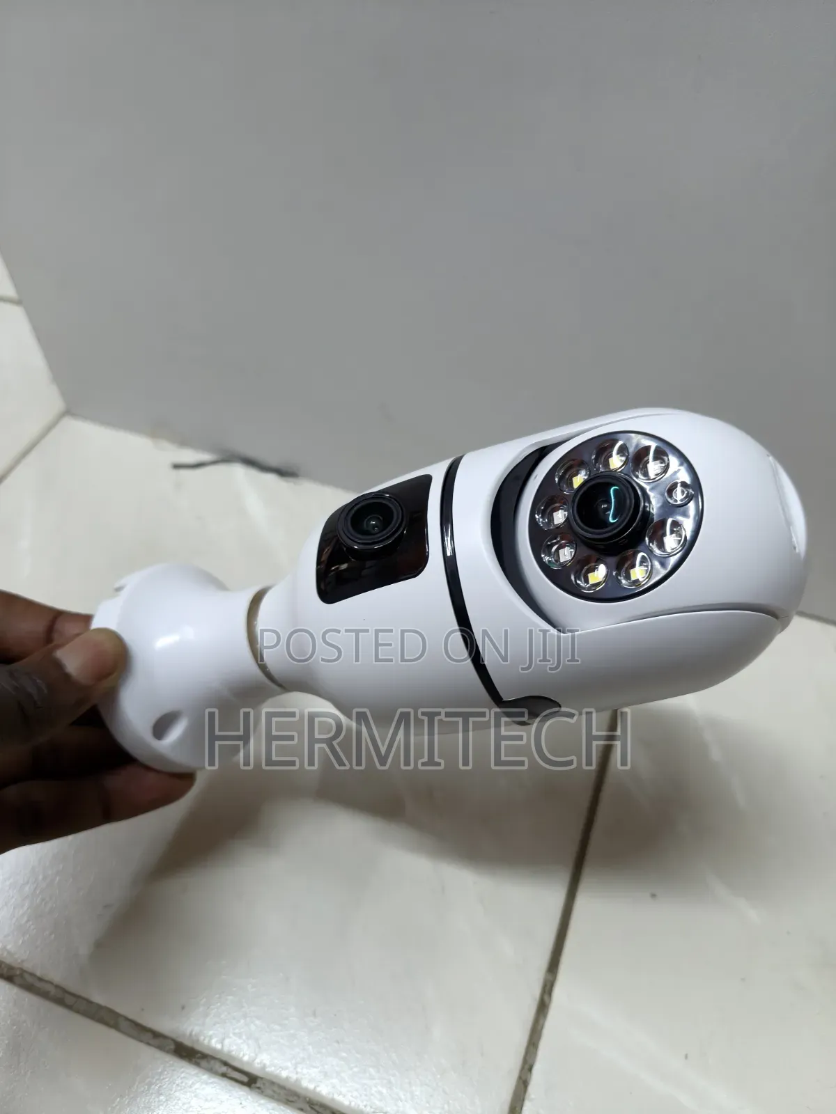 V380 Dual Lens Bulb CCTV With Wide-Area Monitoring