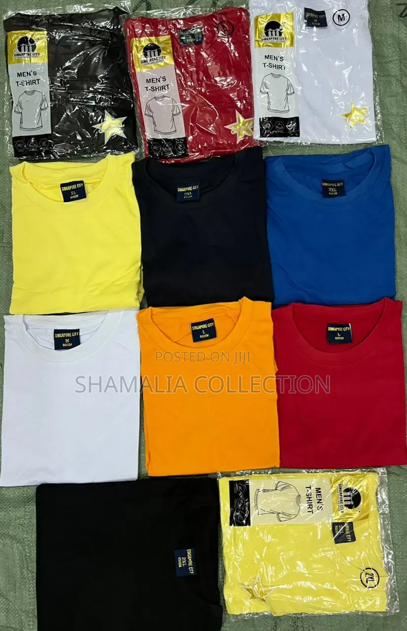 Kids’ Round Neck T-Shirts – Multiple Colors & Sizes