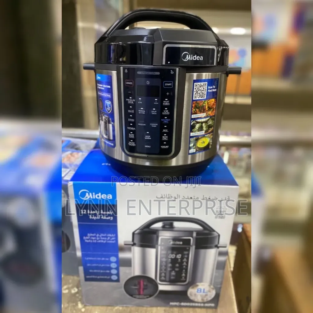 Midea 8L Stainless Steel Electric Pressure Cooker