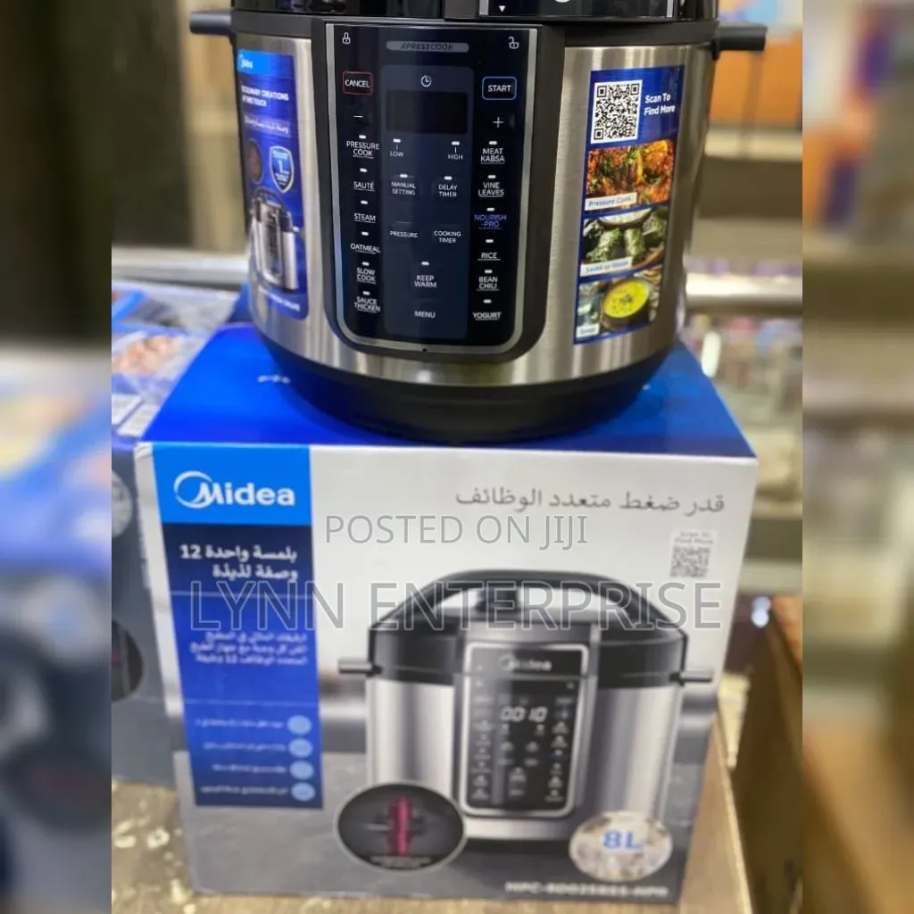 Midea 8L Stainless Steel Electric Pressure Cooker
