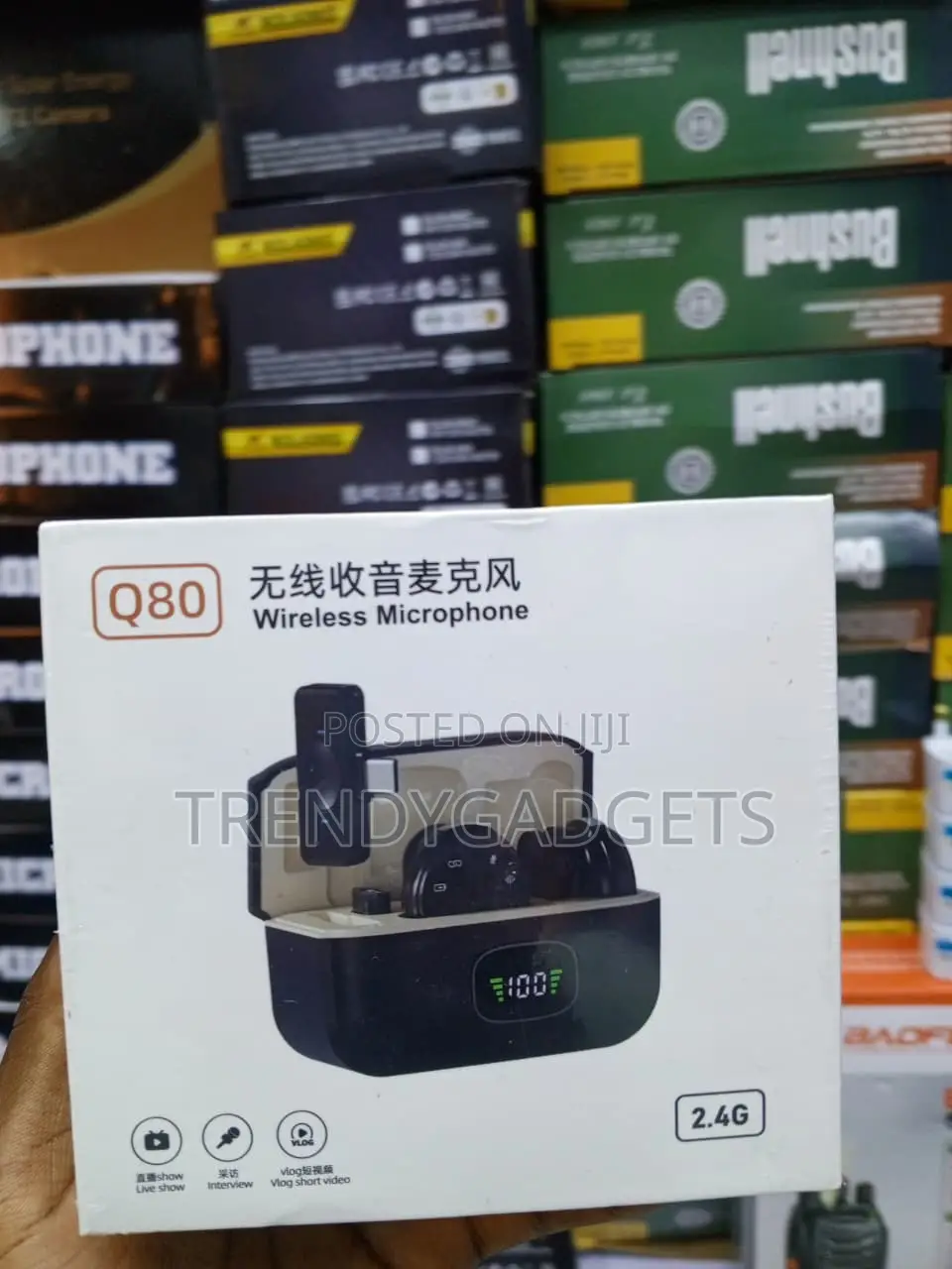 Wireless Lavalier Microphone for Android iPhone 2 in 1 TikTok