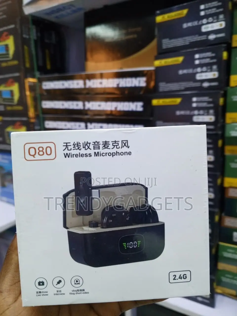 2 in 1 Wireless Lapel Mic for Android iPhone YouTube Recording