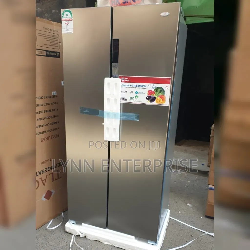 430 Litres TLAC Side by Side Nofrost Grey Refrigerator