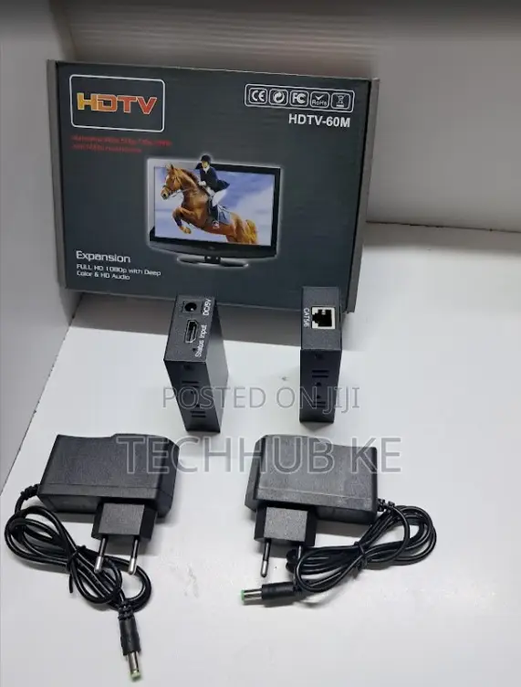 60m HDMI Extender Transmitter Receiver Converter CAT5e/6 UT RJ45 Cable