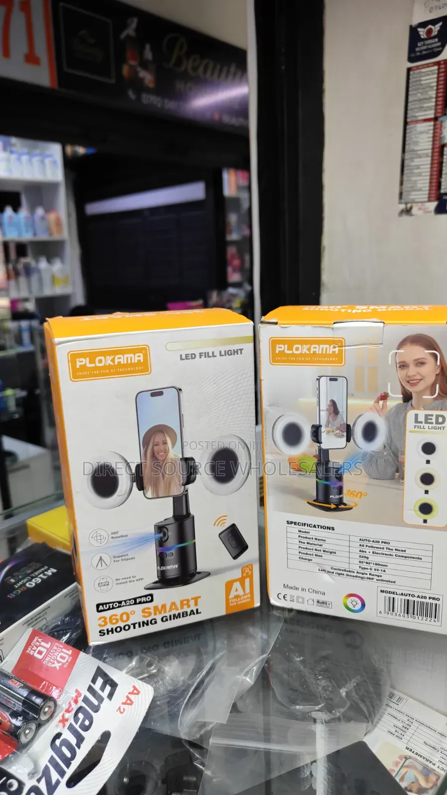PLOKAMA 360° AI Smart Shooting Gimbal Phone Stand for Content Creators