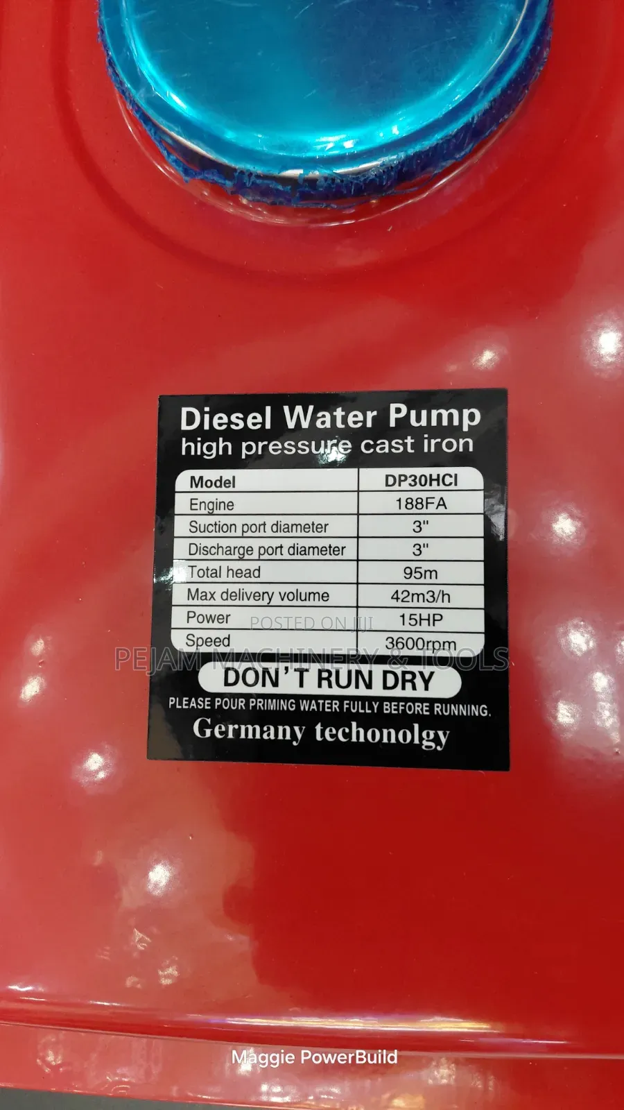 Pulsar High-Pressure Diesel Water Pump,