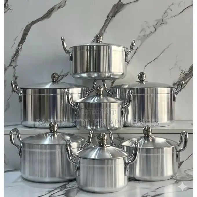 TORNADO 14-Piece Stainless Steel Cooking Pot Set - 7 Pots & Lids