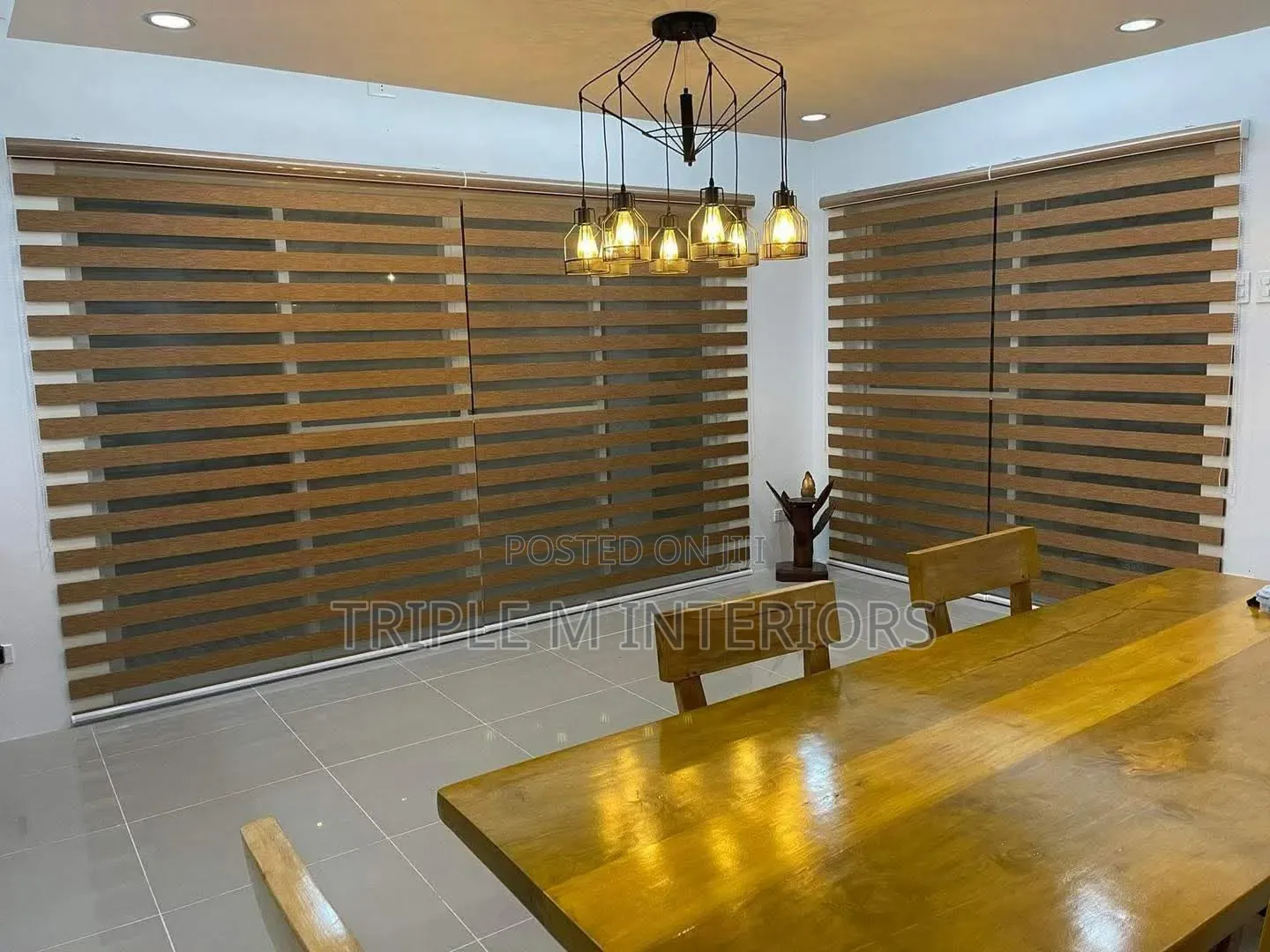 Executive Suite Zebra Roller Blinds - Custom Fitting