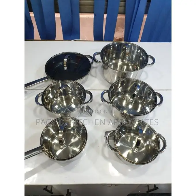 12PCs Induction Base Stainless Steel Cookware Set