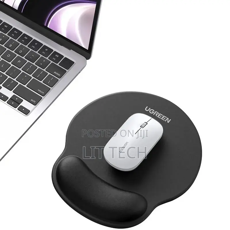 UGREEN Ergonomic Mouse Pad With Wrist Rest – LP668 – Black (UG-25245)