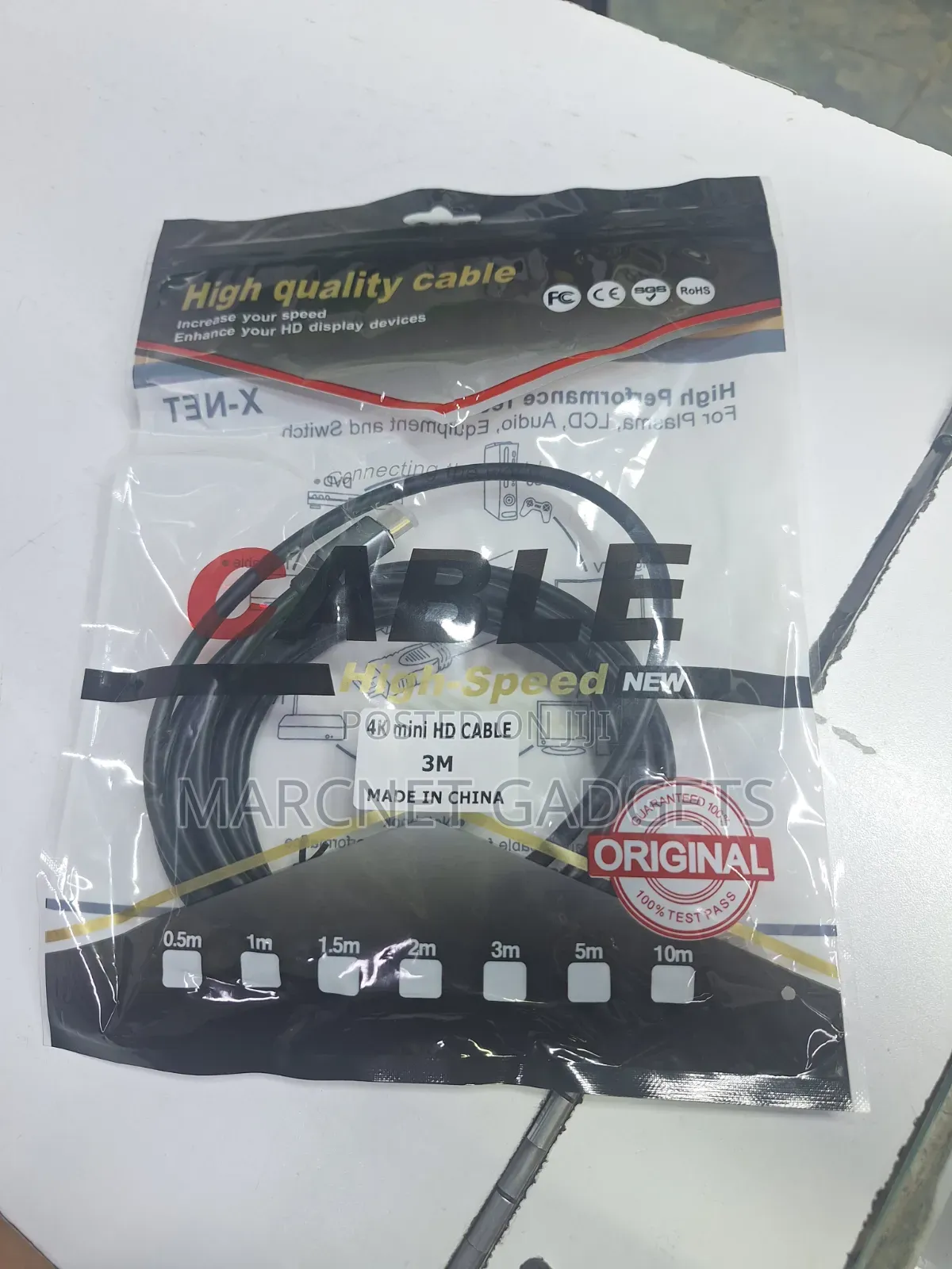 3M Mini Hdmi to Hdmi Cable Metallic Shield