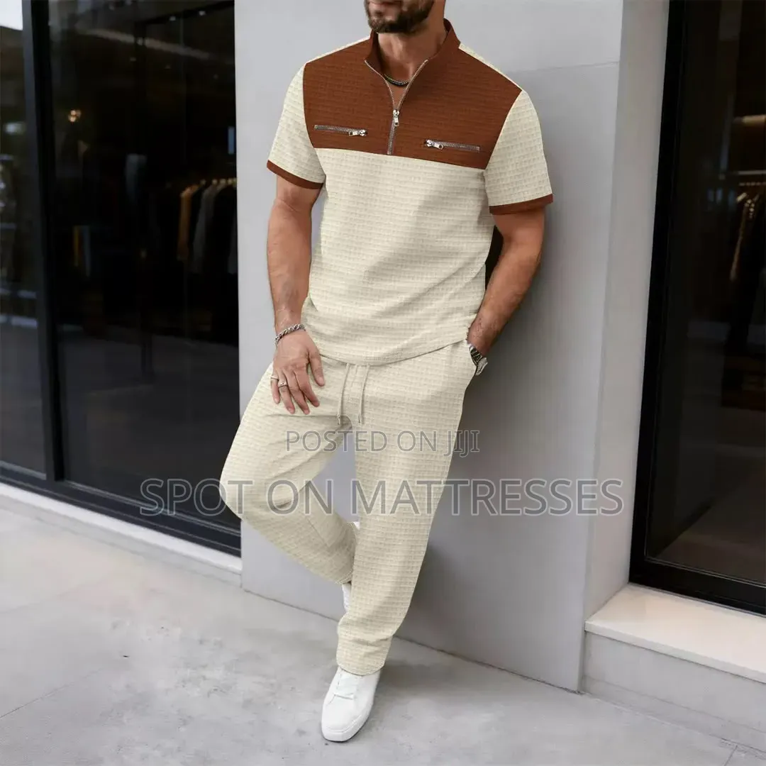 2piece Shortsleeve Tracksuits for Men With Zip. Countrywide Delivery!