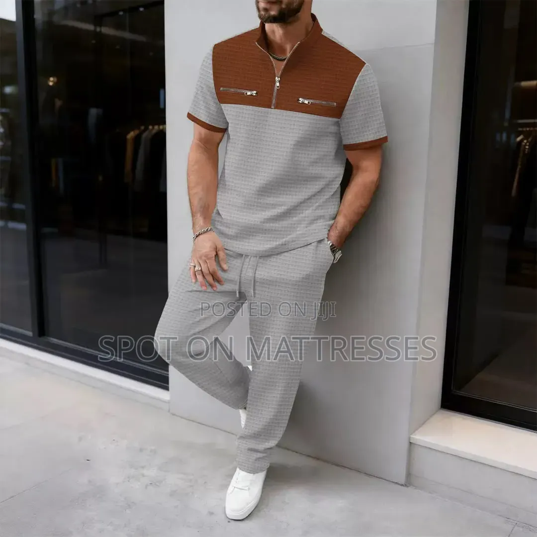 2piece Shortsleeve Tracksuits for Men With Zip. Countrywide Delivery!