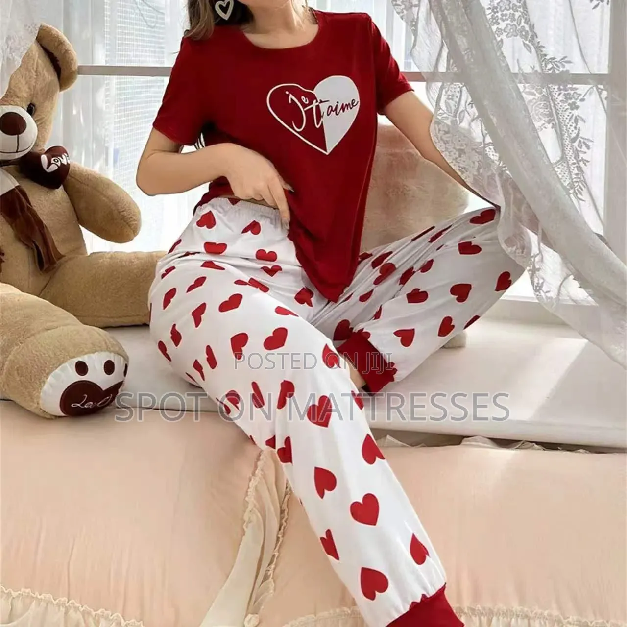Ladies' Pajamas S-2xl. Maroon/Green/White/Black. We Deliver!
