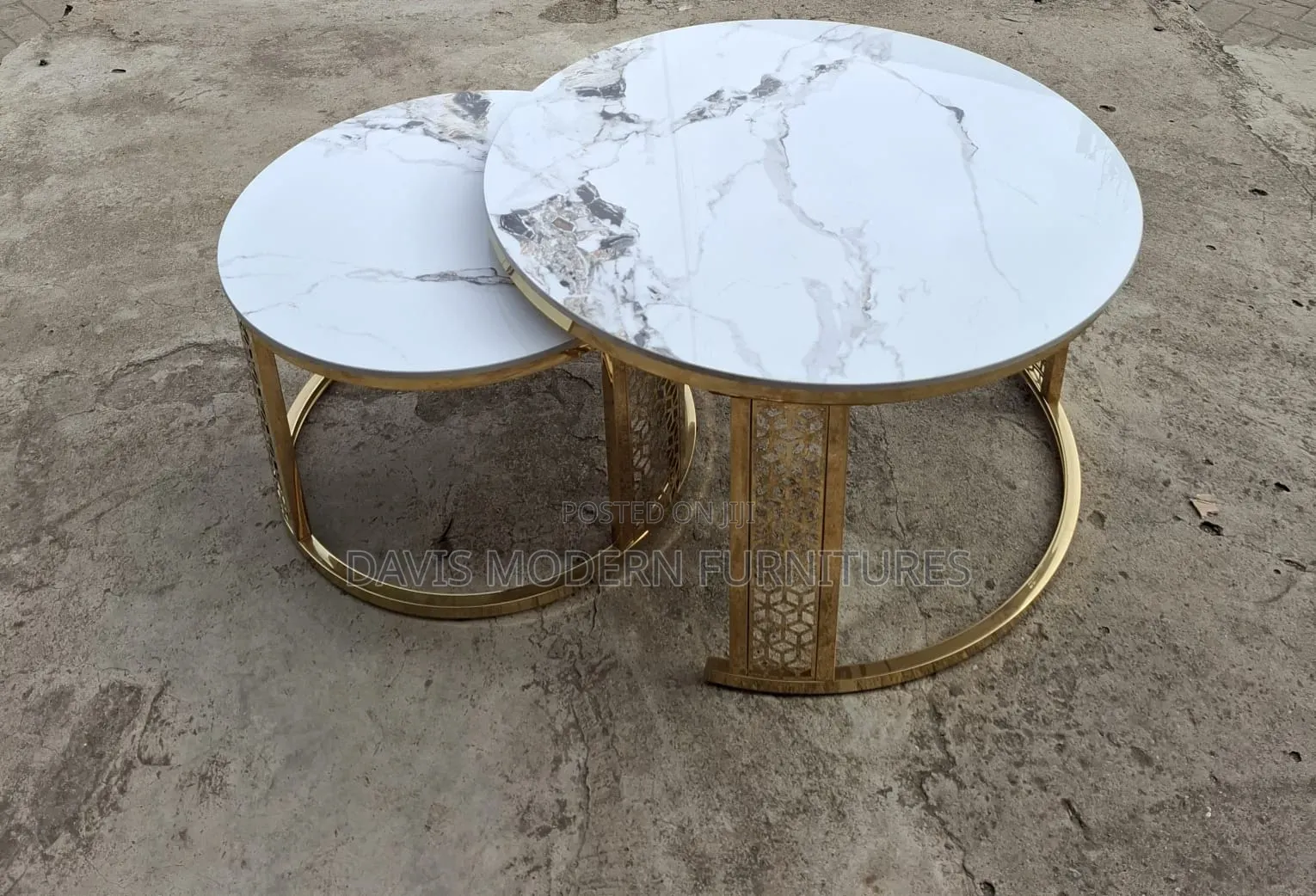 Marble -Top Coffee Table