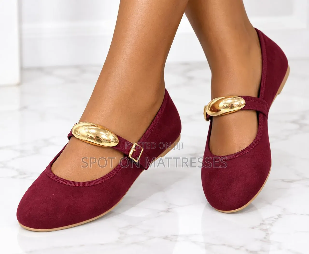 Cute Ladies Flat Shoe. Burgundy/Brown & Black. Sizes 37-42 We Deliver!