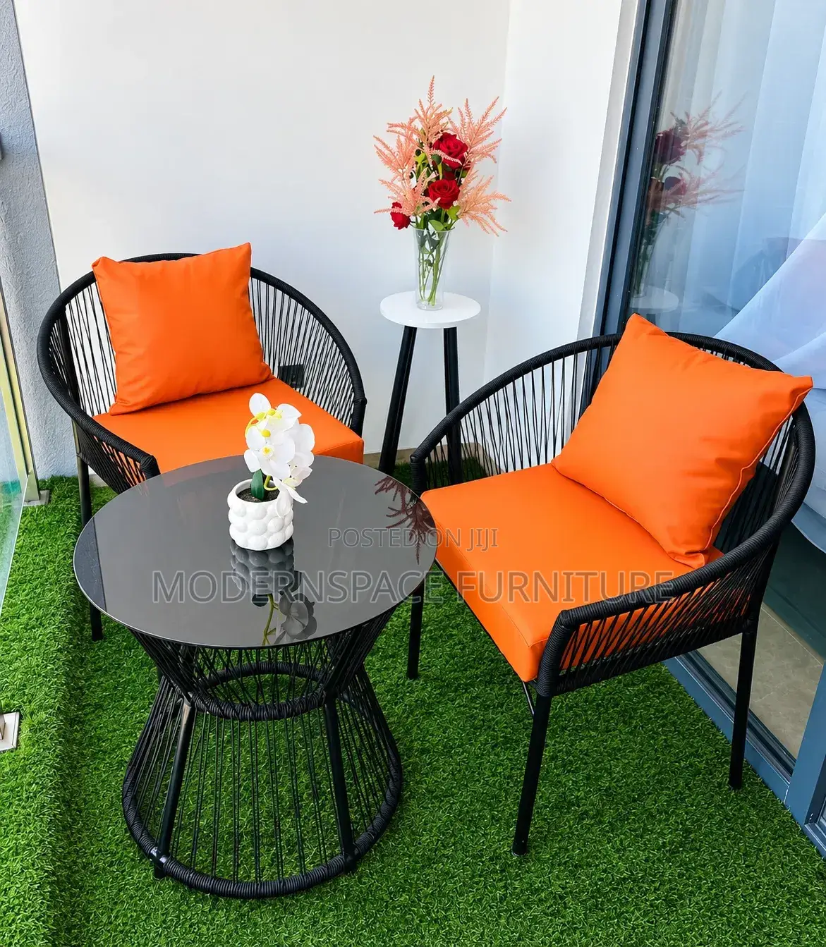 Able Modern Outdoor Chairs & Table Set