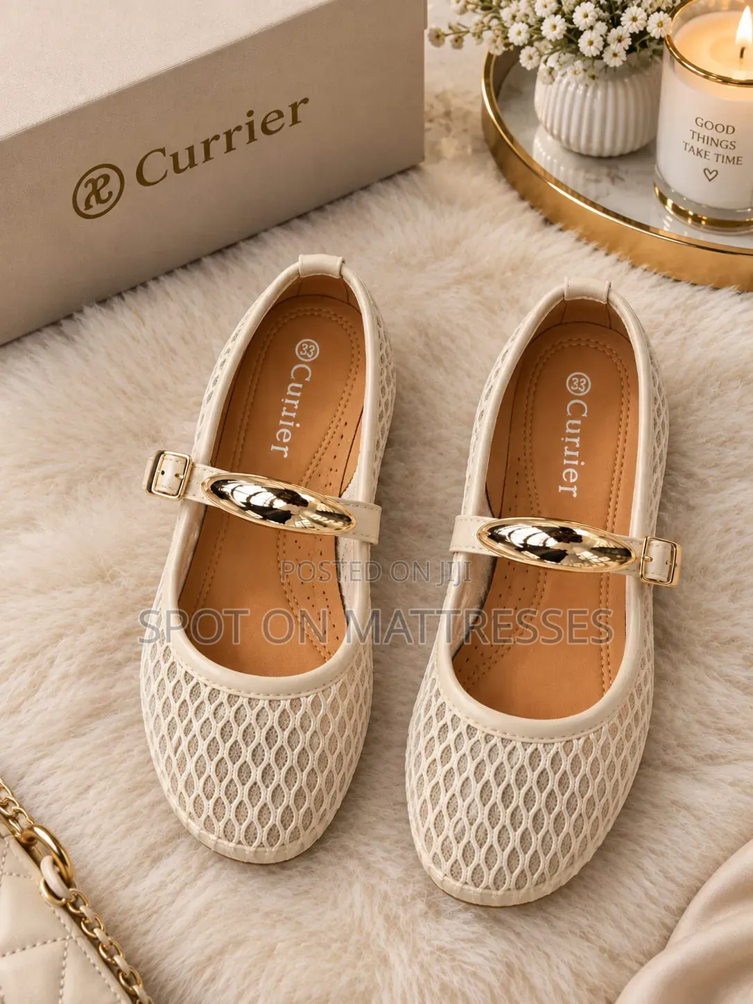 Buckle Mesh Ballerina Shoes for Ladies. Sizes 37-42. We Deliver!