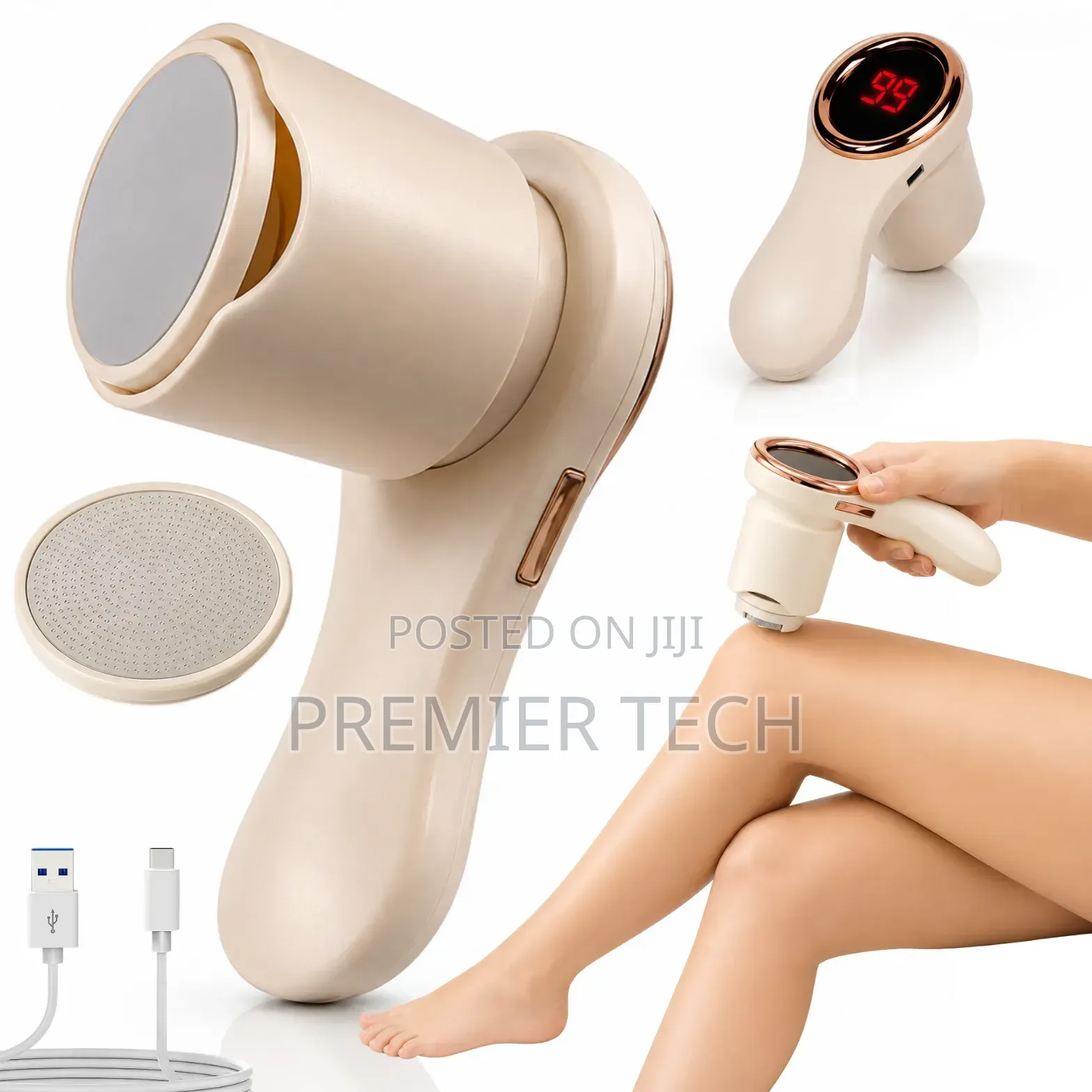 Rechargeable Nano Glass 2in1 Epilator Painless Hair and Skin Remover