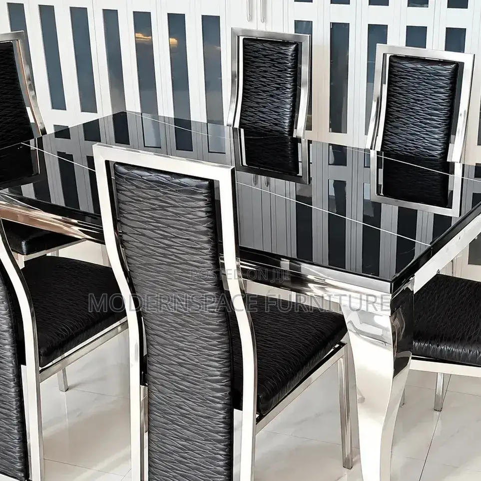 Black 6-Seater Dining Set