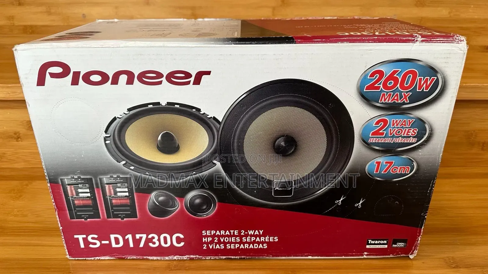 Pioneer Ts-D1730c Component Speakers