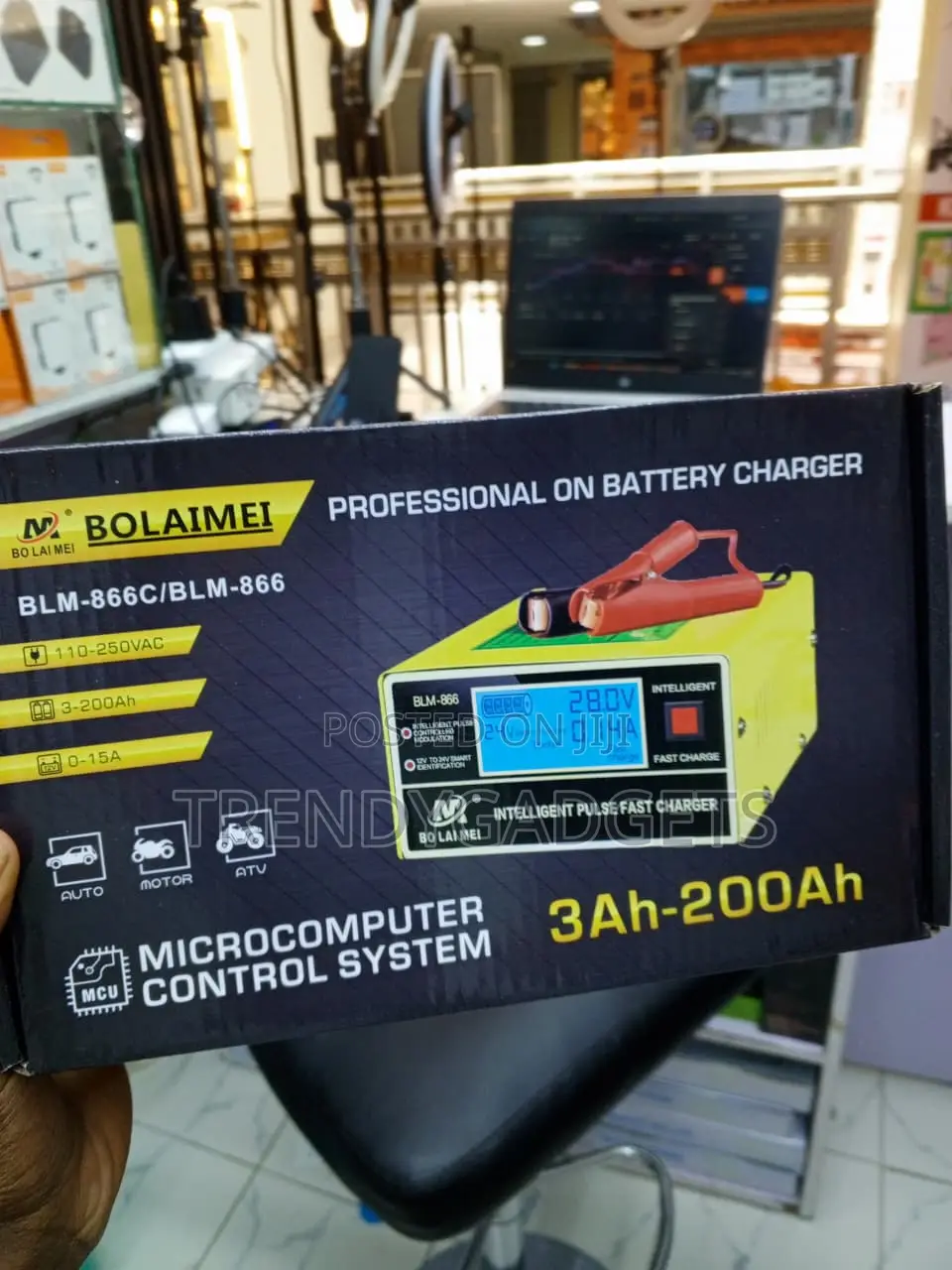 Bolaimei BLM-866 12V 24V Car Battery Charger Pulse Repair System