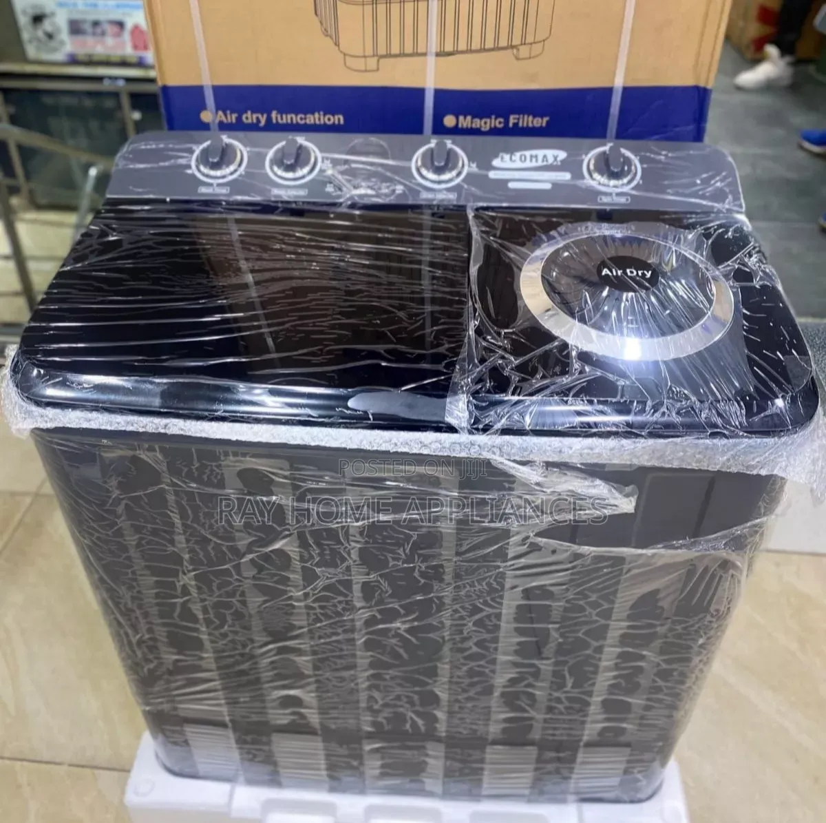 9kg Ecomax Twin Tub Semi Automatic Washing Machine