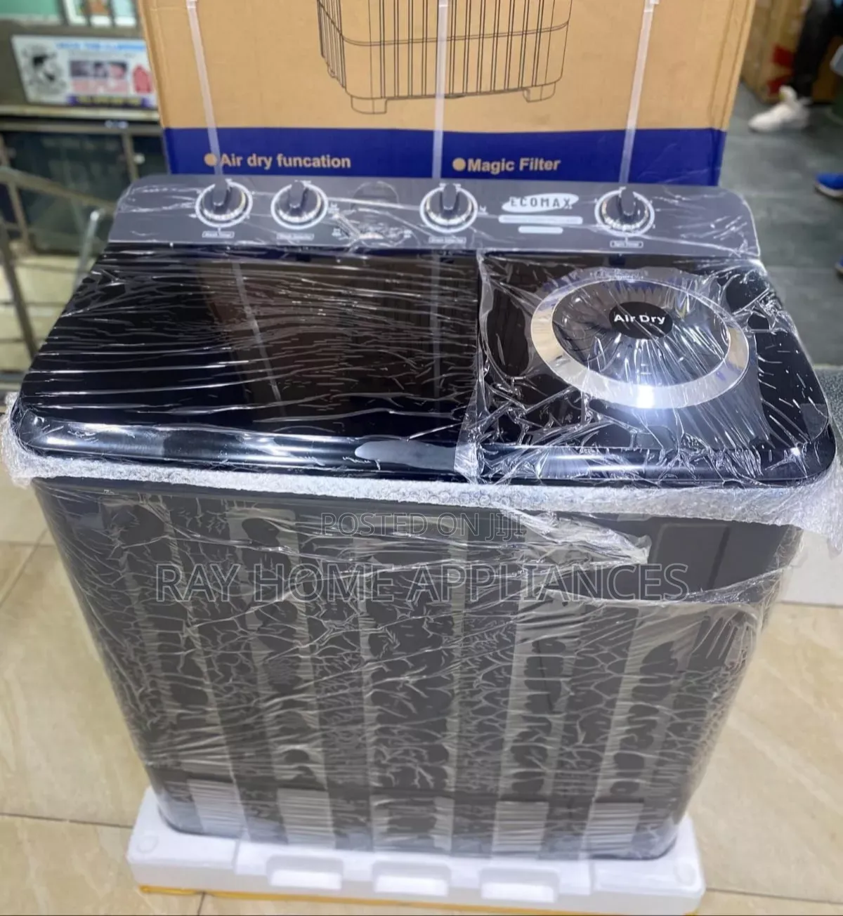 9kg Ecomax Twin Tub Semi Automatic Washing Machine